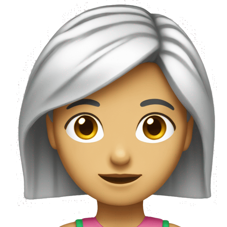 Chica con pelo largo rubio emoji