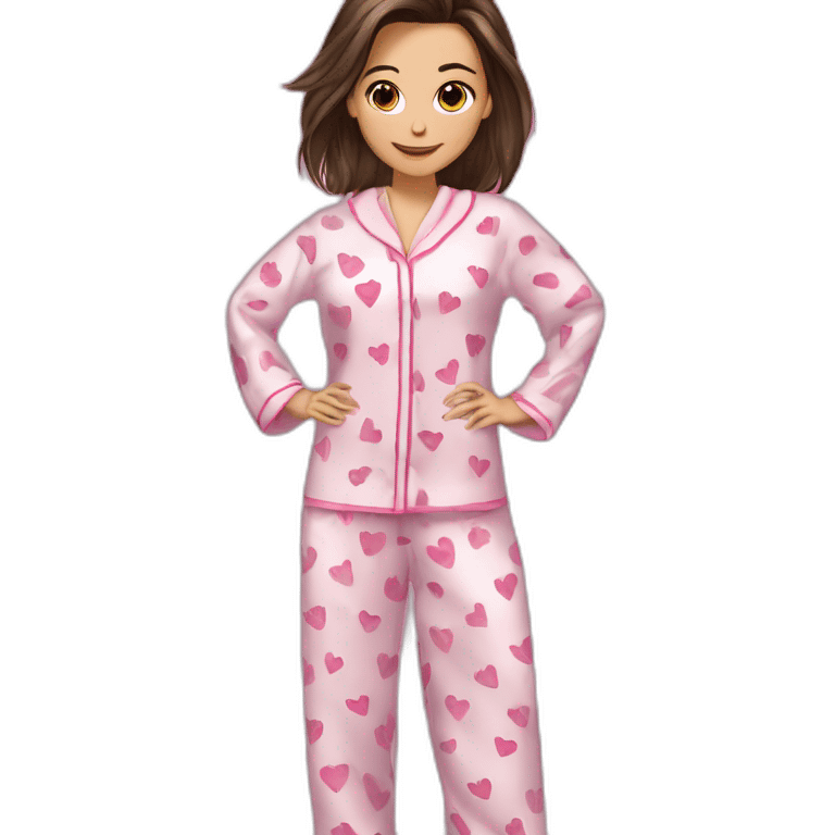 nina dobrev pyjamas emoji