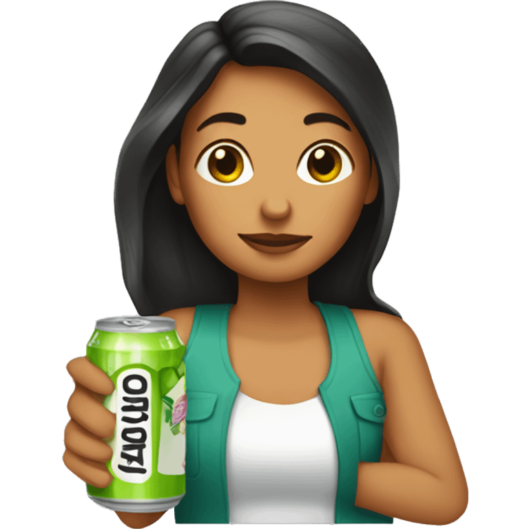 girl with bars canned margaritas emoji