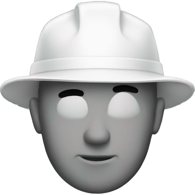 White engineer hat emoji