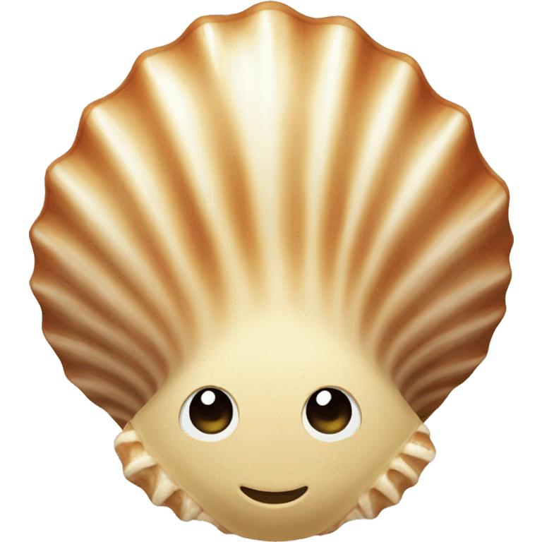 A cute seashell emoji