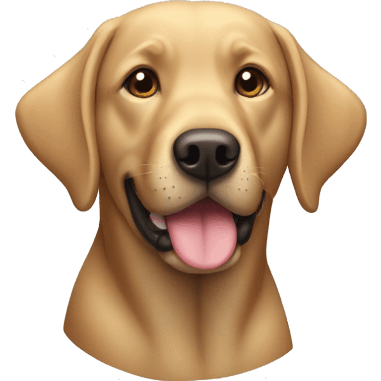 Apple style emoji Labrador head emoji