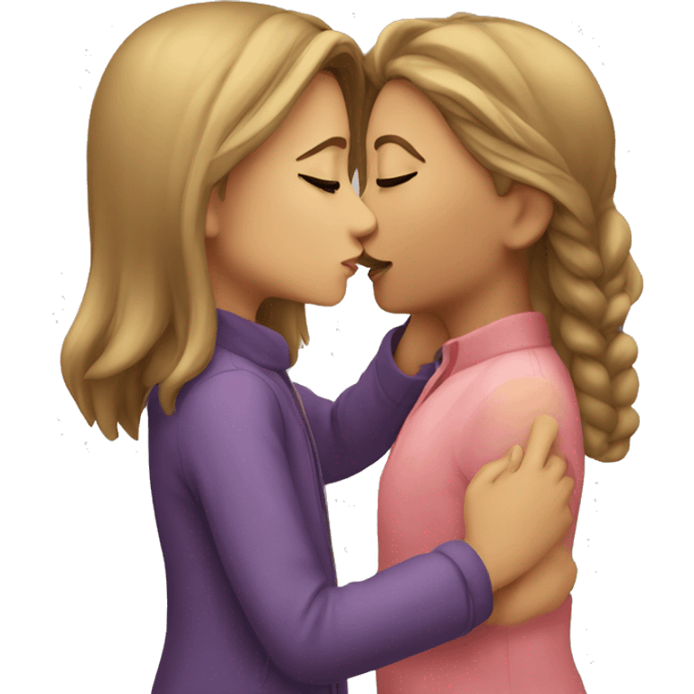 Girl kissing emoji