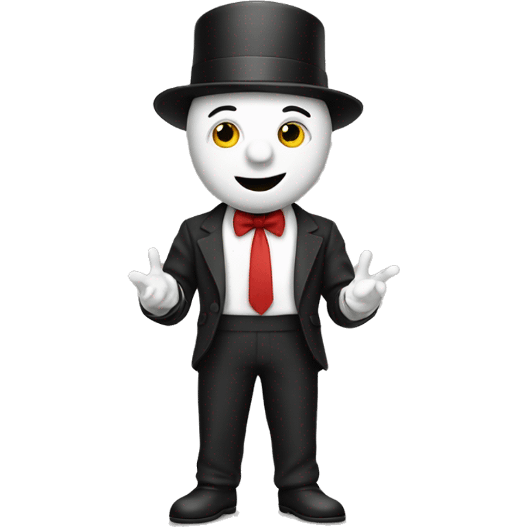 tax and accounting wearing mime outfit emoji