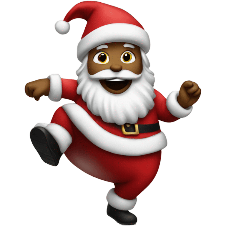 Santa dancing emoji