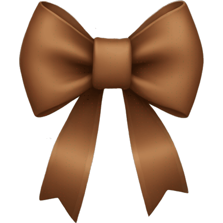 brown bow emoji