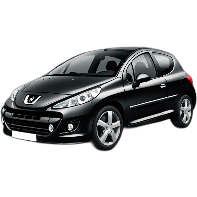 Peugeot 207 noir emoji