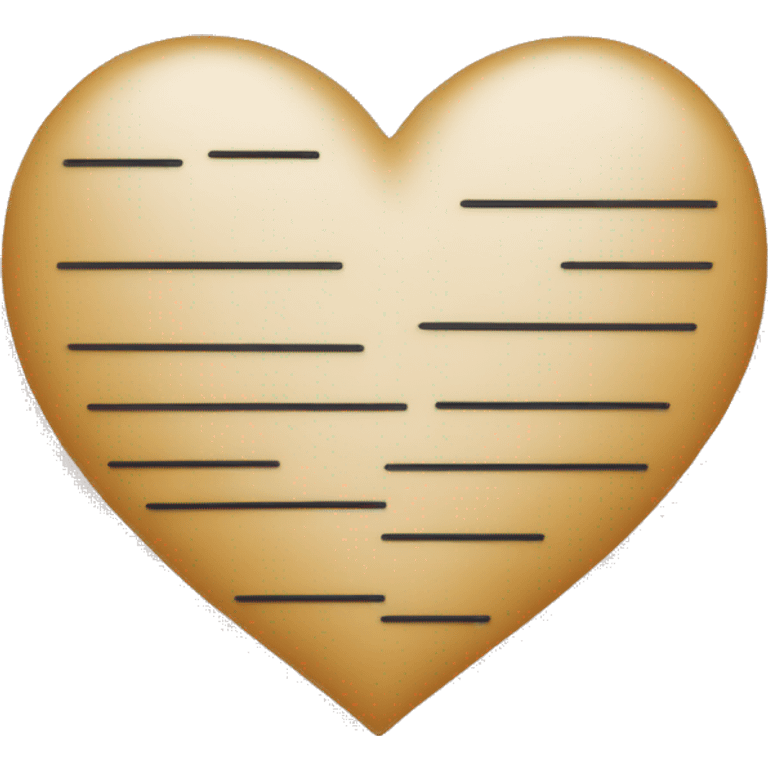 Heart in form of lines emoji