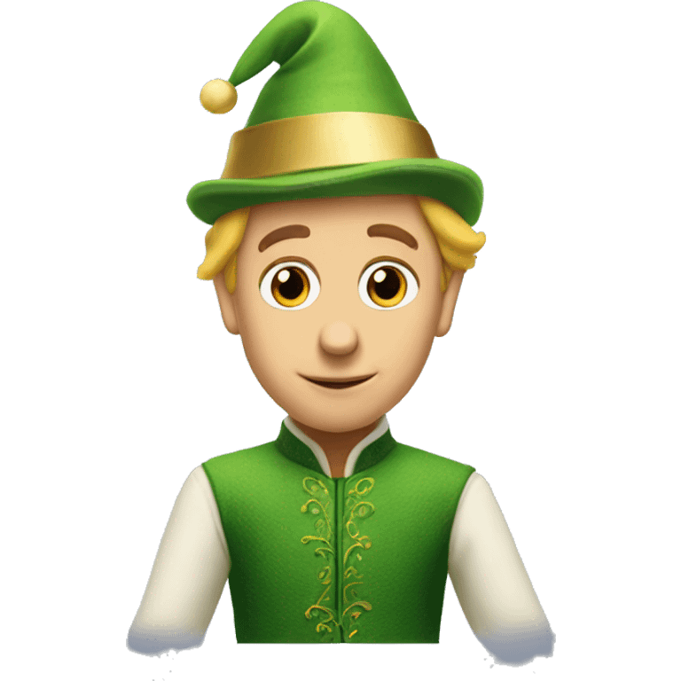 Buddy the Elf cute with hat emoji