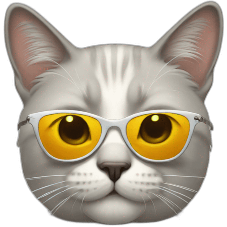 Cat with sunglasses emoji