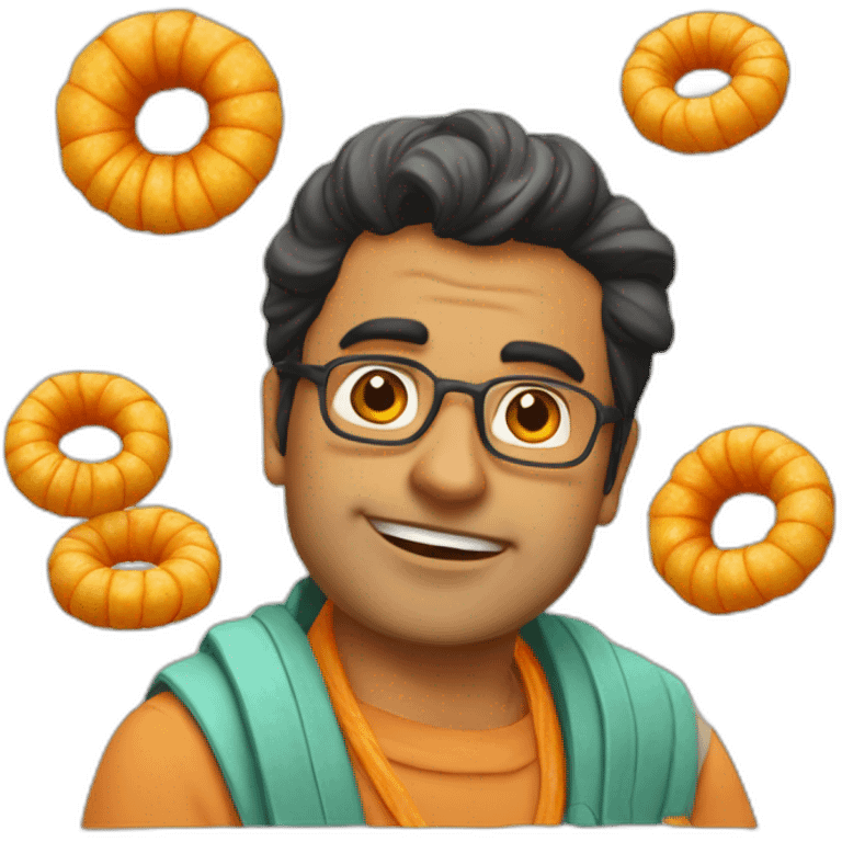 Jethalal with jalebi fafda emoji