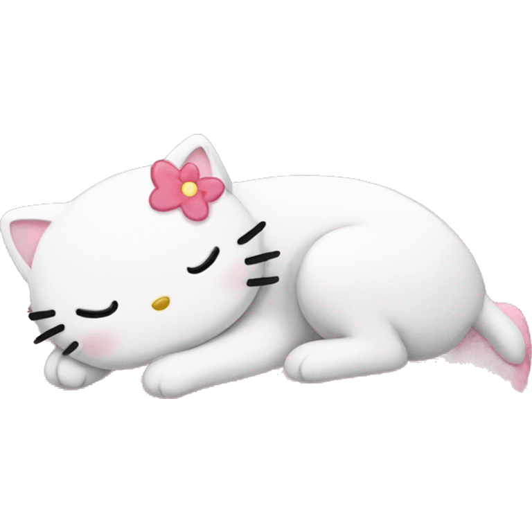 hello kitty sleeping emoji