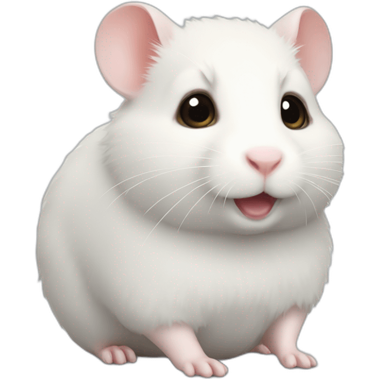 white hamster emoji