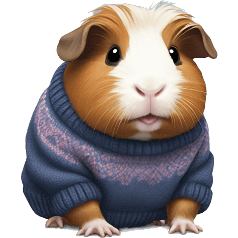 Guinea pig wearing a sweater emoji