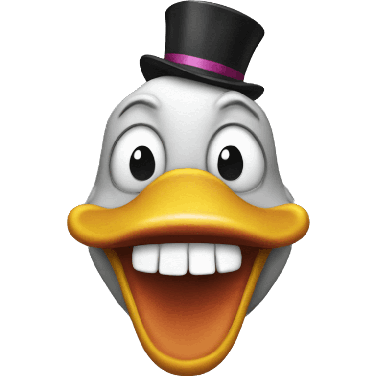 duck that is a clown emoji