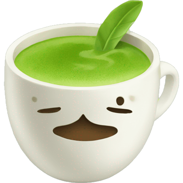 Matcha coffee  emoji