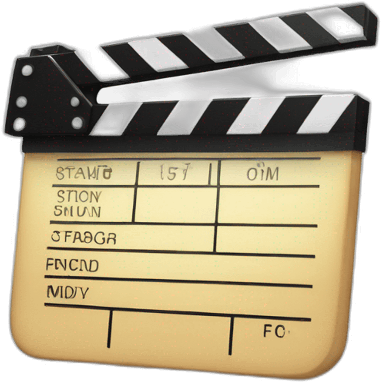 clapperboard emoji