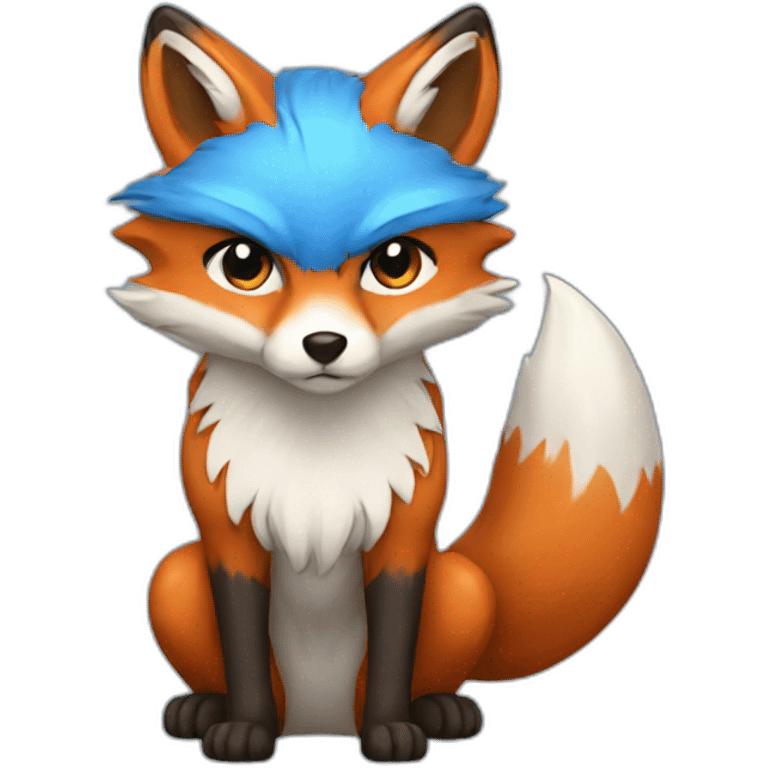 fox blue emoji