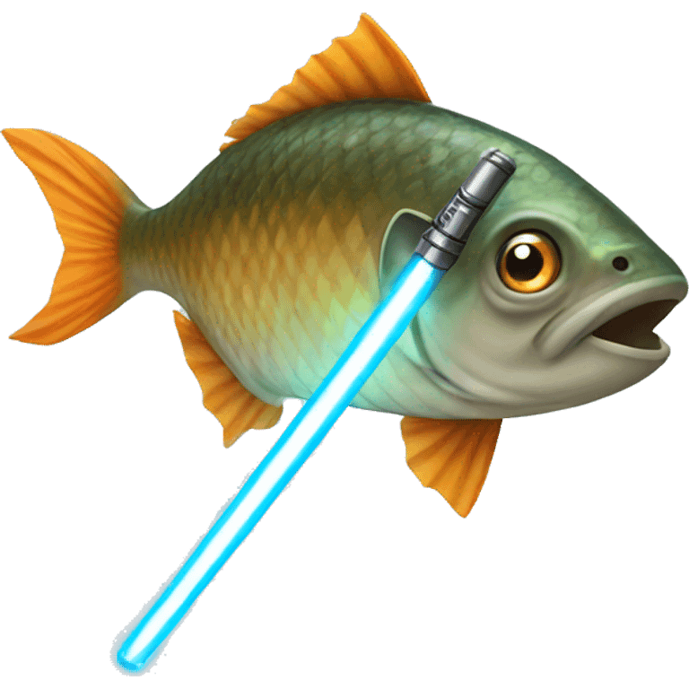 Fish with Lightsaber  emoji