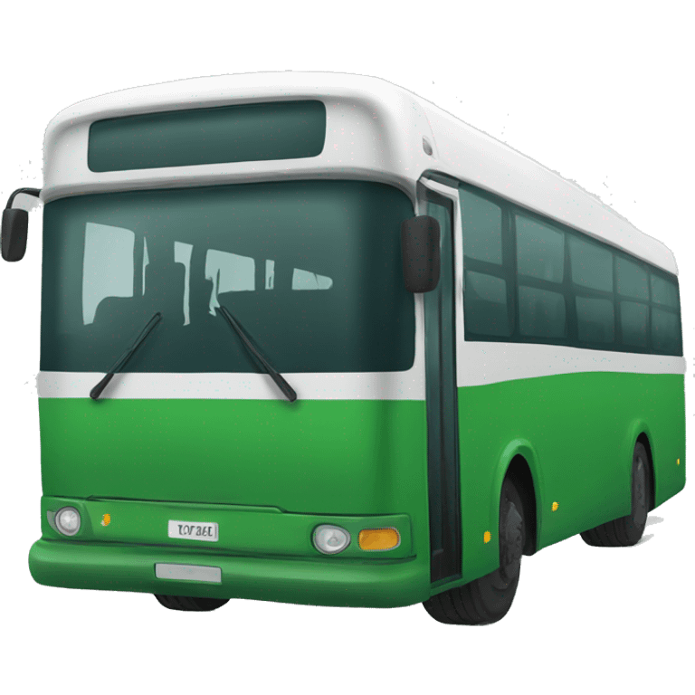 green modern russian bus emoji