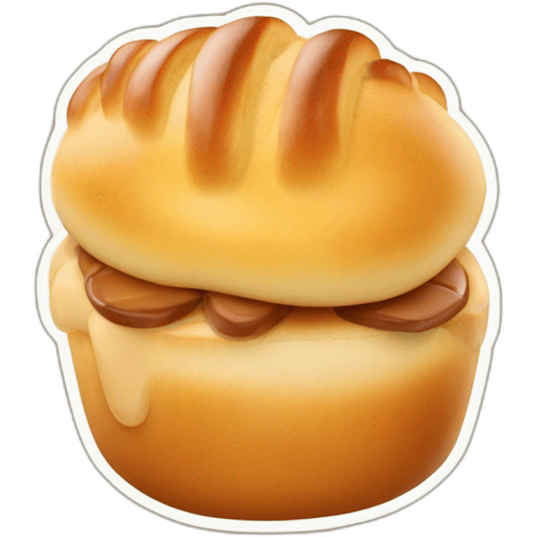 Une brioche musclé emoji