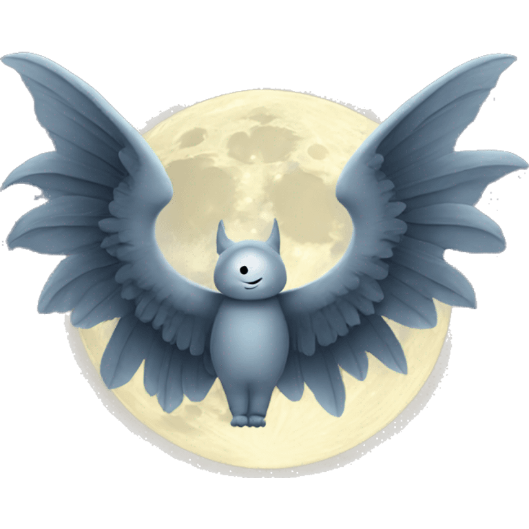 moon with wings  emoji