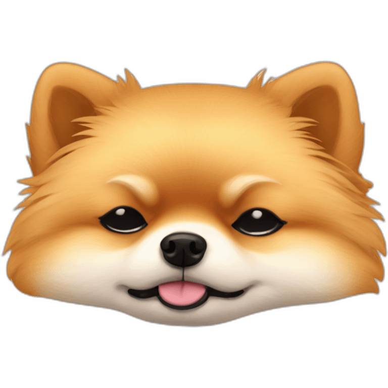 pomeranian sleeping emoji