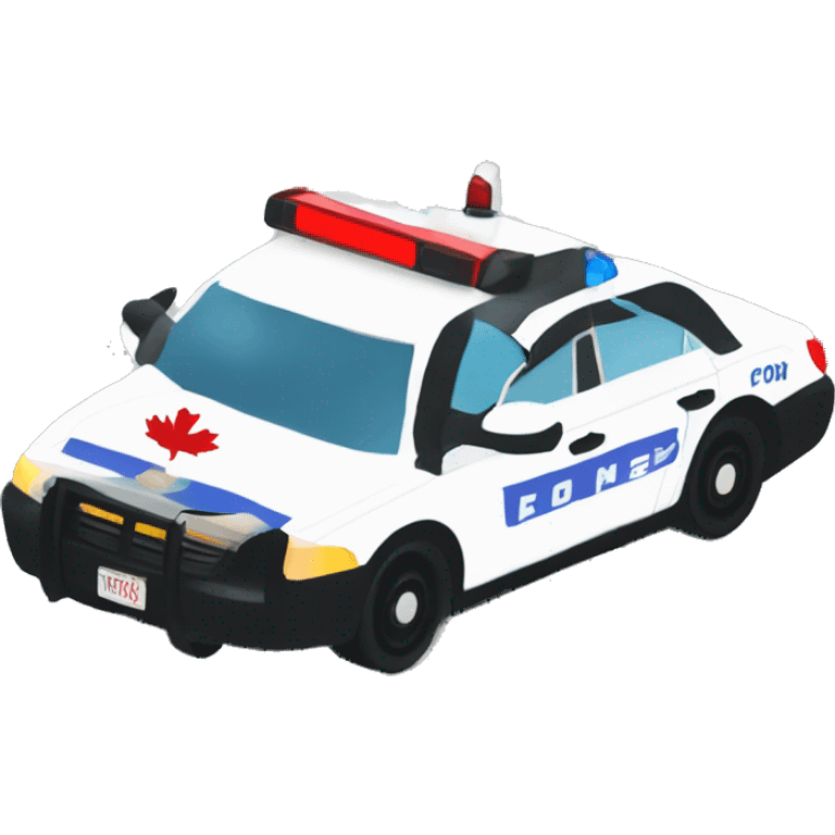 cn tower with cop cars and police crime below emoji