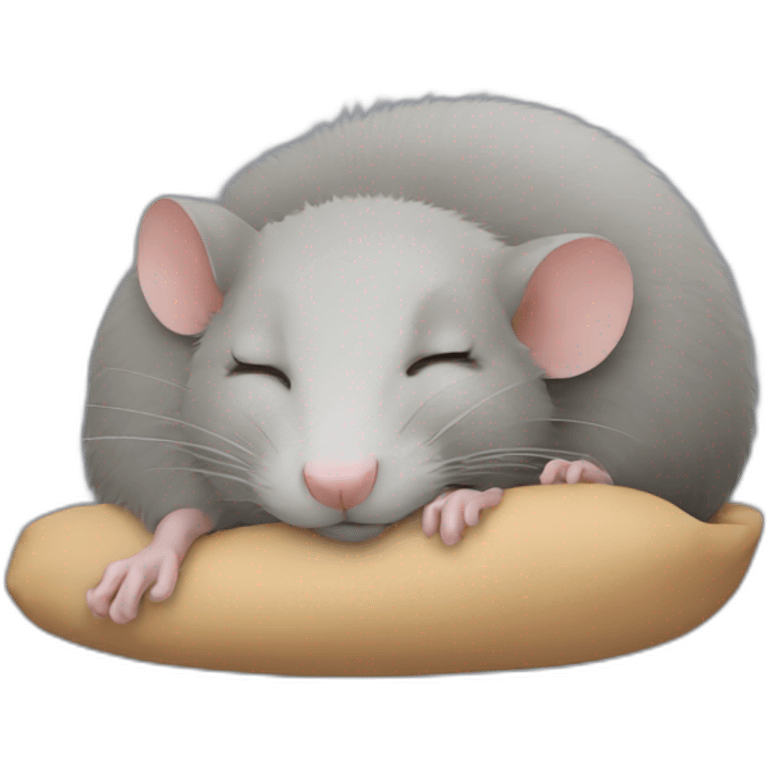 rat sleeping emoji