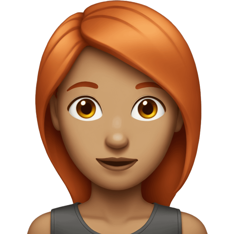 25 year old red haired female emoji