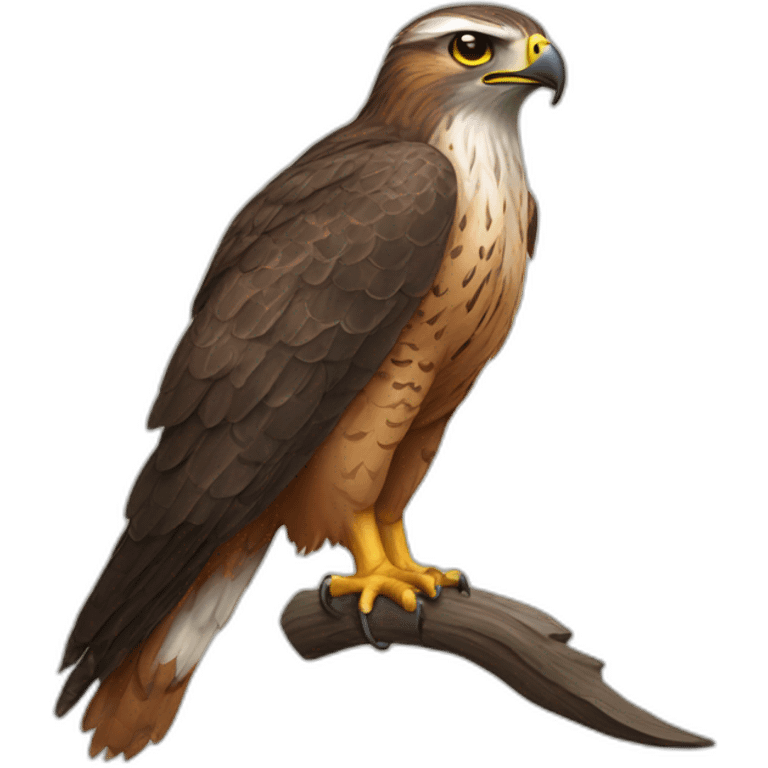 Hawk without feather emoji