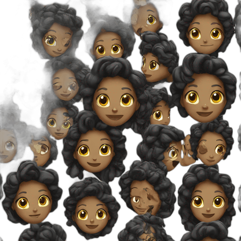 Black girl chain emoji