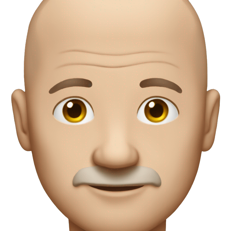 Very bald man emoji