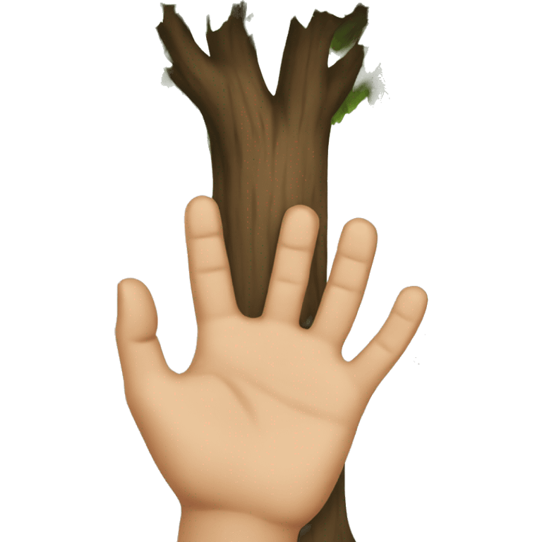 tree fingers emoji