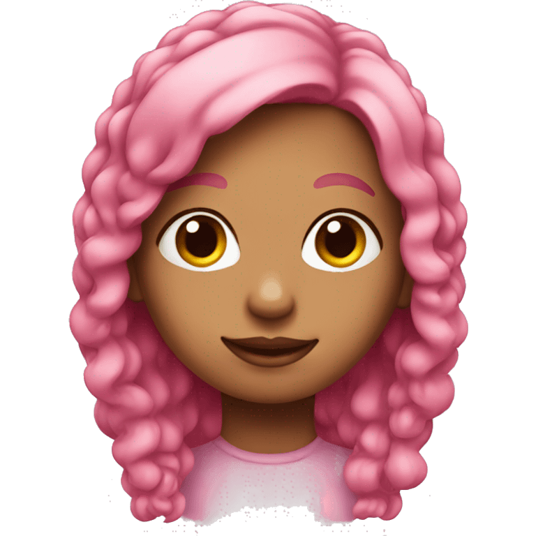 pink haired girl emoji