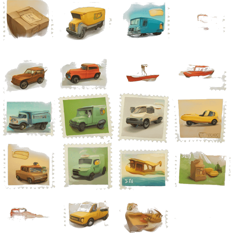 postal stamps emoji