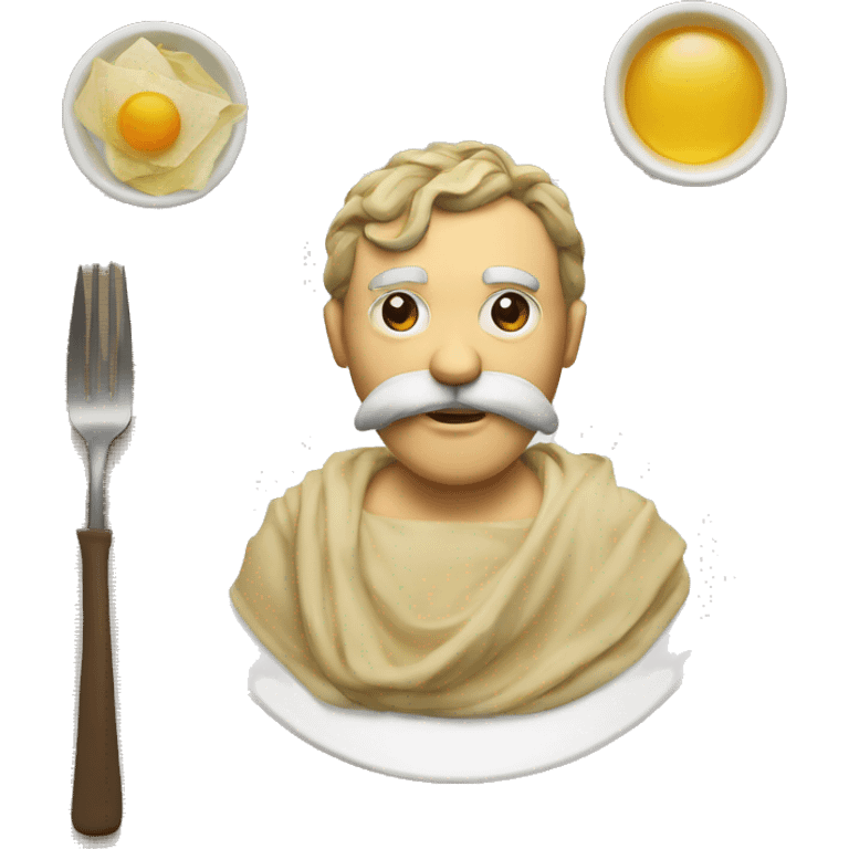 plato con almuerzo emoji