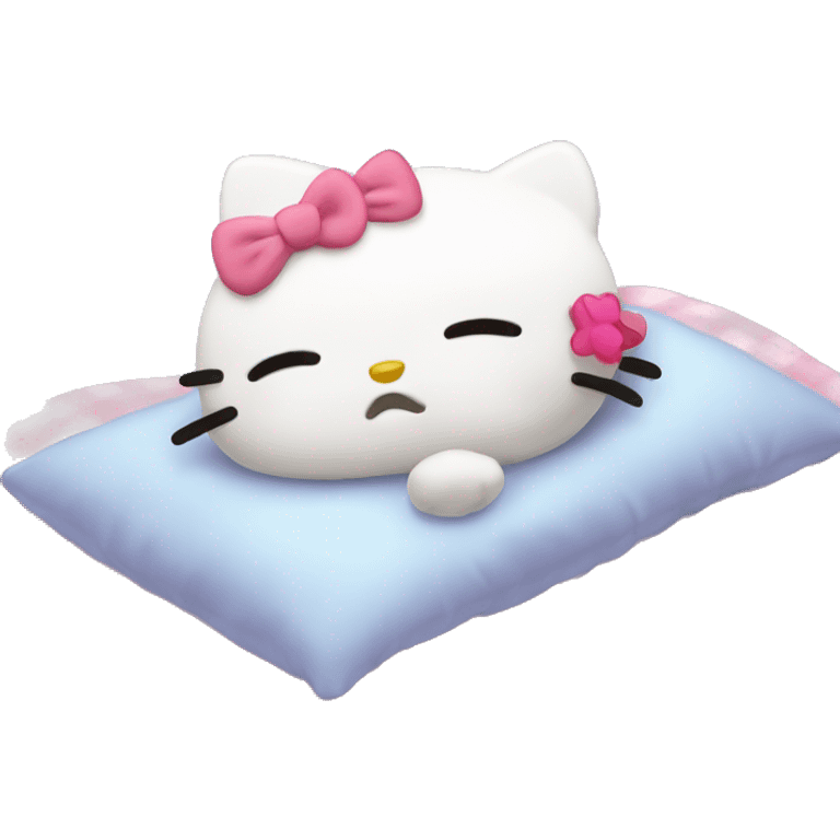 Hello kitty sleeping  emoji