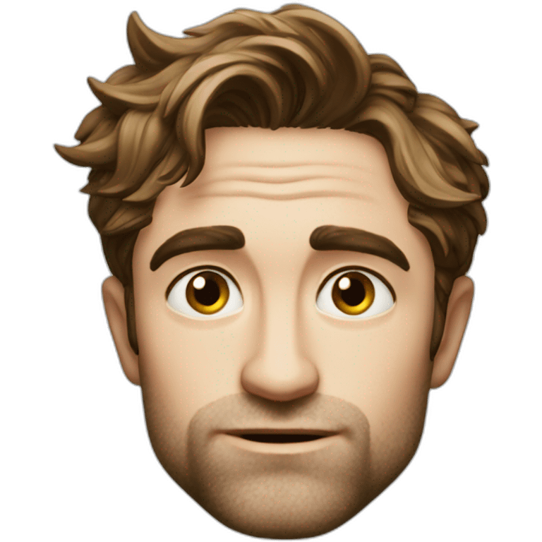 Robert Pattinson thinking emoji