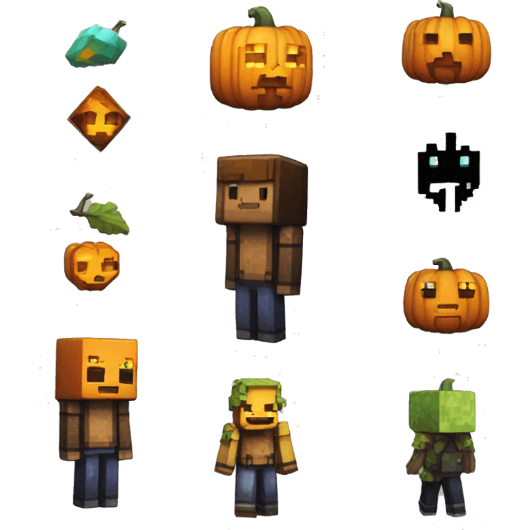 minecraft pumpkin halloween badge cinematic cyberpunk pokemon emoji