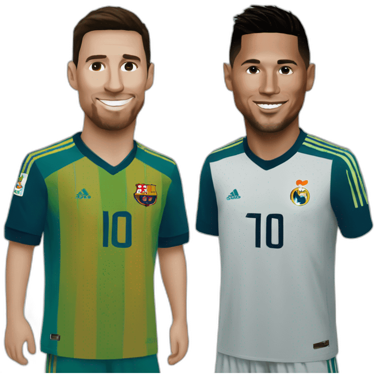 messi y ronaldo emoji