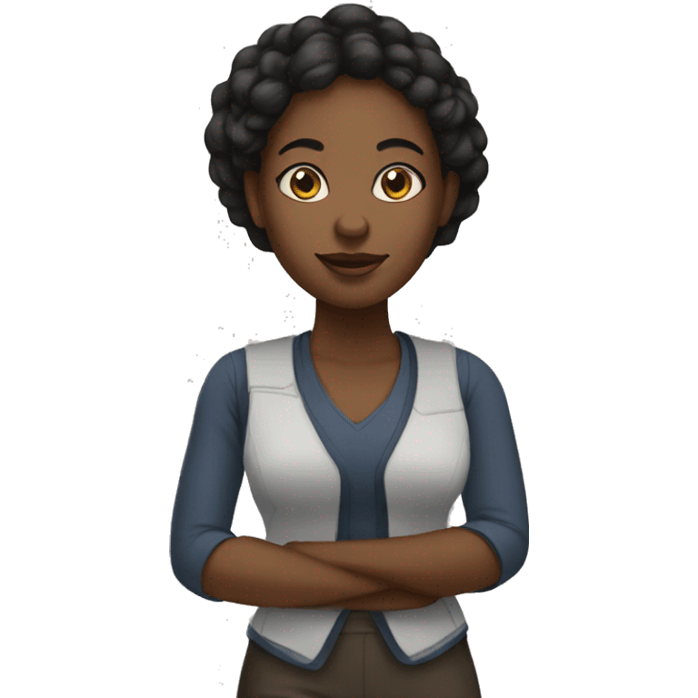 black woman small-scale trader emoji