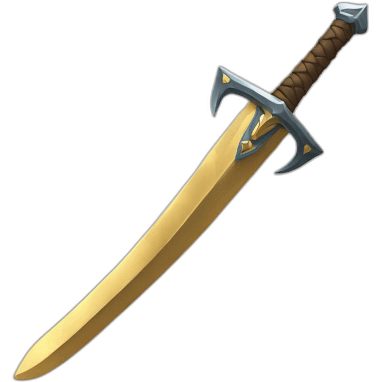 a stylized sword emoji