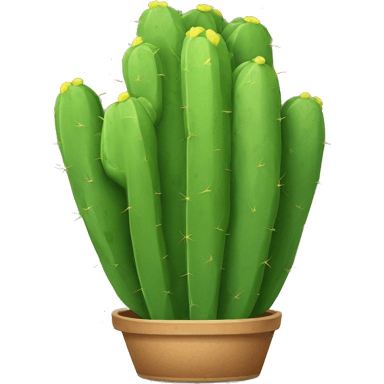 single flat Nopal without pot emoji