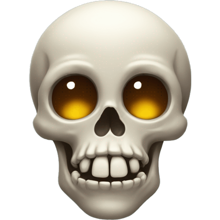 surprised skull emoji