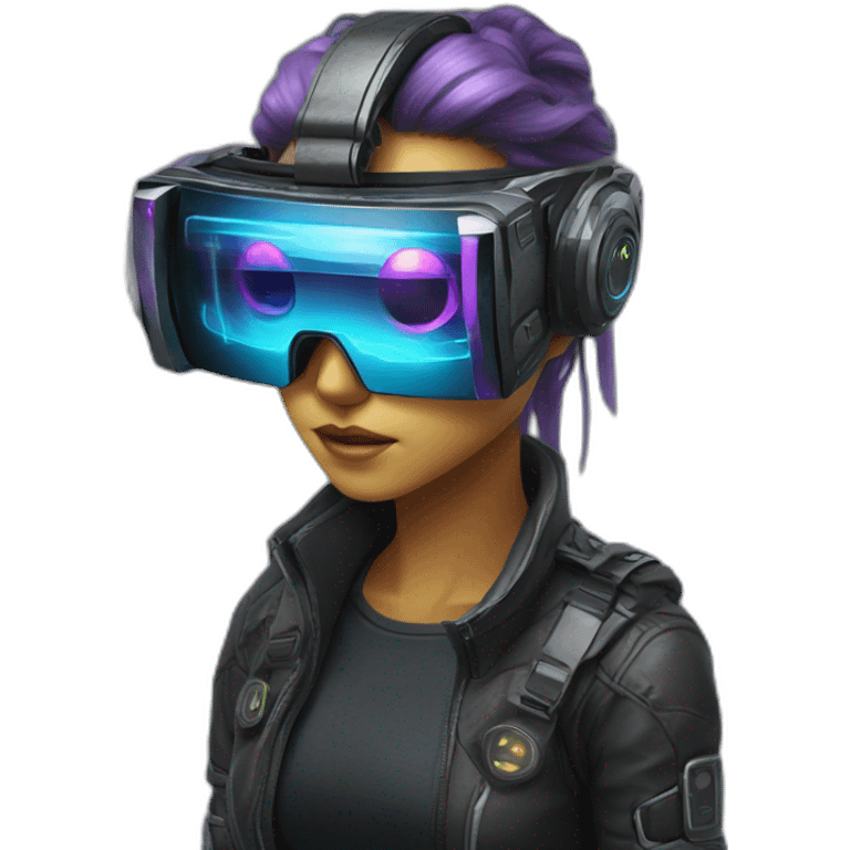 cyberpunk virtual reality glasses emoji