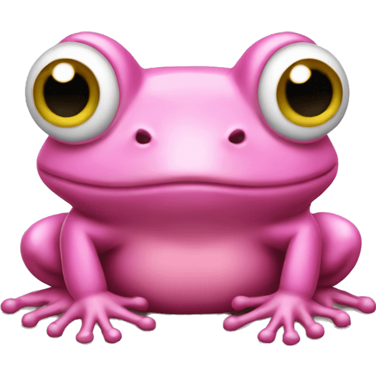 Pink frog emoji