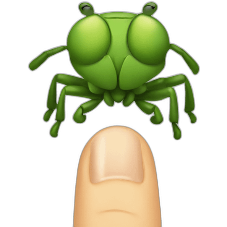 bug finger emoji