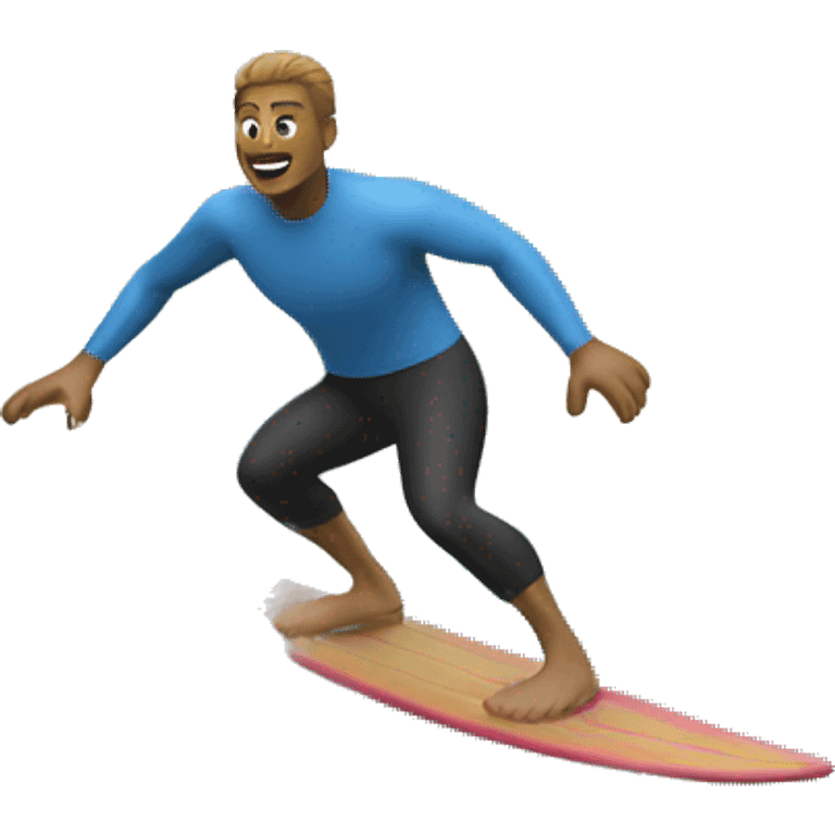 A man surfing a bíg wave emoji