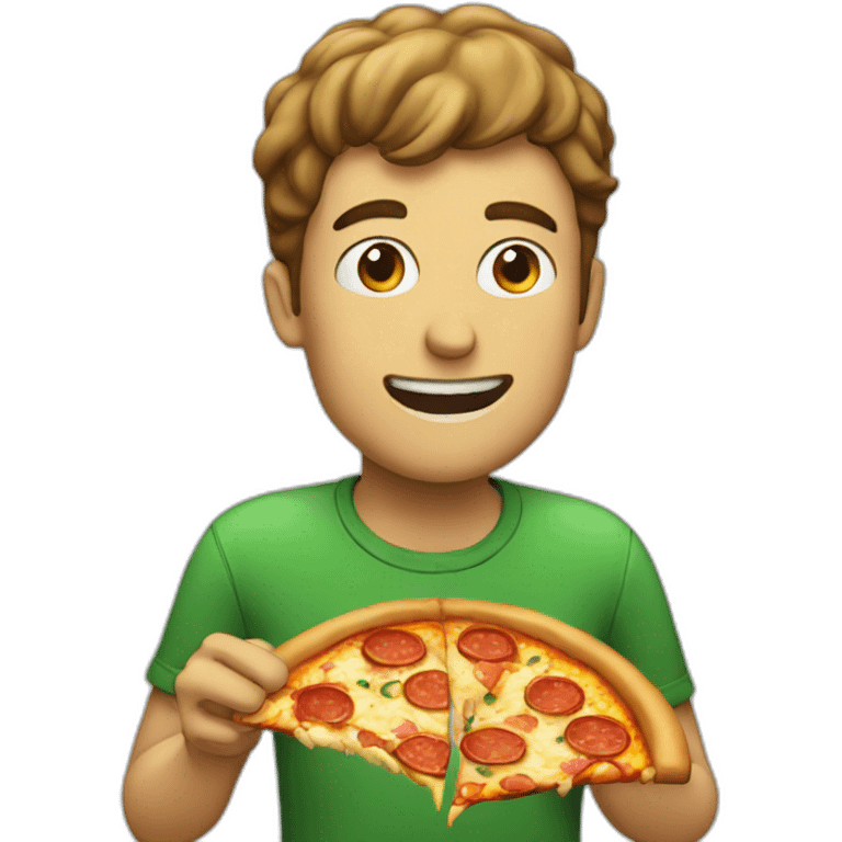 guy eating pizza emoji